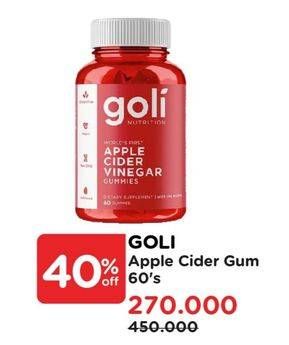 Promo Harga Goli Apple Cider Vinegar Gummies 60 pcs - Watsons
