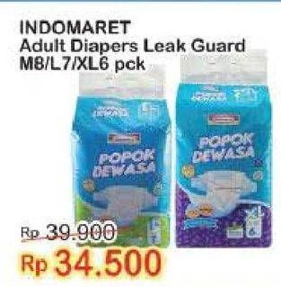 Promo Harga Indomaret Diapers Adult L7, M8, XL6 6 pcs - Indomaret