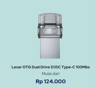 Promo Harga LEXAR OTG Dual Drive D35C Type-C 100 Mbs  - iBox