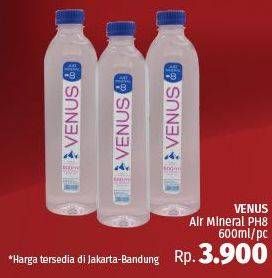 Promo Harga VENUS Air Mineral Ph 8 600 ml - LotteMart