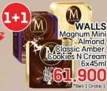 Promo Harga Walls Magnum Mini Almond, Classic Amber, Cookies N Cream per 6 pcs 45 ml - LotteMart