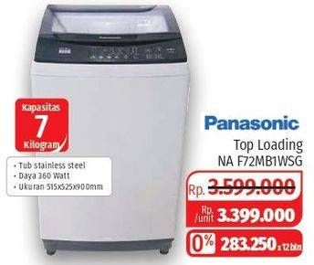 Promo Harga PANASONIC NA-F72MB1 Washing Machine  - Lotte Grosir