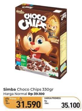 Promo Harga Simba Cereal Choco Chips Coklat 330 gr - Carrefour