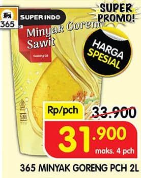 Promo Harga 365 Minyak Goreng 2000 ml - Superindo