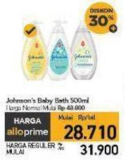 Promo Harga Johnsons Baby Bath 500 ml - Carrefour