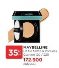 Promo Harga Maybelline Fit Me Matte & Poreless Cushion 120-Classic Ivory, 220  - Watsons