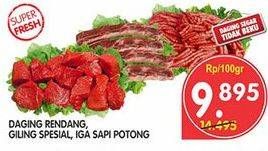 Promo Harga Daging Rendang Sapi per 100 gr - Superindo