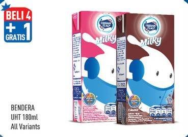 Promo Harga FRISIAN FLAG Susu UHT Milky All Variants 115 ml - Hypermart