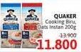 Promo Harga Quaker Oatmeal Quick Cooking, Instant 200 gr - Alfamidi