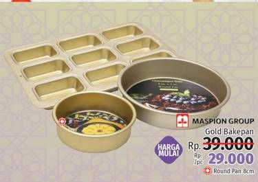Promo Harga MASPION Gold Bake Round Pan  - LotteMart