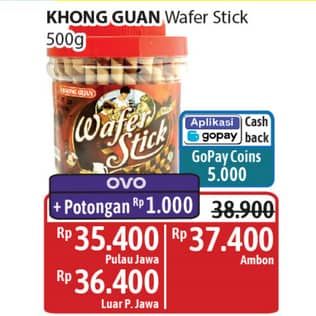 Promo Harga Khong Guan Wafer Stick Chocolate 500 gr - Alfamidi