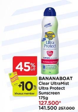 Promo Harga Banana Boat Ultra Protect Sunscreen Lotion SPF50 175 ml - Watsons