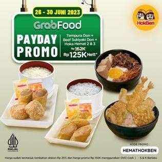 Promo Harga Tempura Don + Beef Sukiyaki + Hoka Hemat 2 & 3  - HokBen