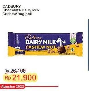 Promo Harga Cadbury Dairy Milk Cashew Nut 90 gr - Indomaret