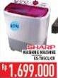 Promo Harga SHARP Washing Machine Twin Tub ES T85CL  - Hypermart