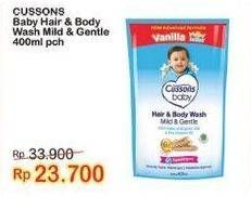 Promo Harga Cussons Baby Hair & Body Wash Mild Gentle 400 ml - Indomaret