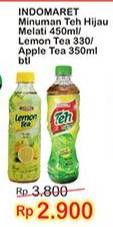 Promo Harga INDOMARET Minuman Teh Apel, Hijau Melati, Lemon 330 ml - Indomaret