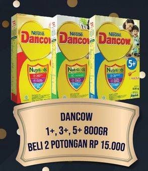 Promo Harga DANCOW Advanced Excelnutri+ 1+/3+/5+ per 2 box 800 gr - Hypermart