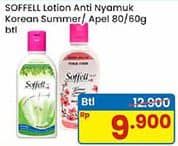 Promo Harga Soffell Lotion Anti Nyamuk Korean Summer, Wangi Apel 60 gr - Indomaret