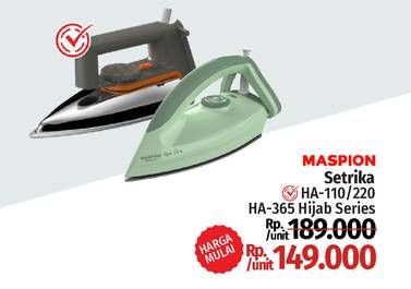 Promo Harga MASPION HA-110/220/HA-365  - LotteMart