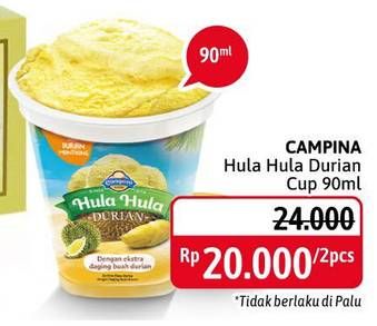 Promo Harga CAMPINA Hula Hula Durian 90 ml - Alfamidi
