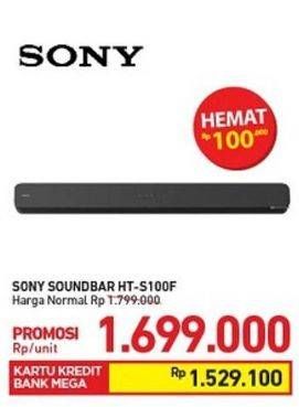 Promo Harga SONY HT-S100F | Soundbar  - Carrefour
