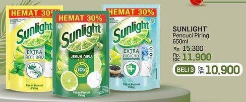 Promo Harga Sunlight Pencuci Piring 650 ml - LotteMart