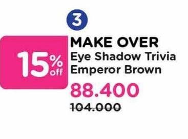 Promo Harga Make Over Trivia Eye Shadow  - Watsons