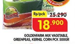 Promo Harga GOLDEN FARM Mix Vegetable, Greenpeas, Corn Kernel  - Superindo