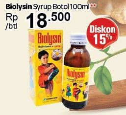 Promo Harga BIOLYSIN Multivitamin 100 ml - Carrefour