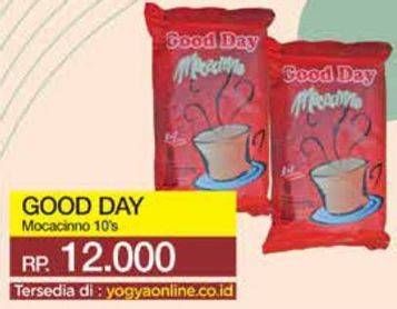 Promo Harga Good Day Instant Coffee 3 in 1 Mocacinno per 10 sachet 20 gr - Yogya