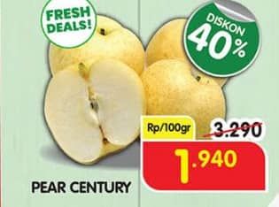 Promo Harga Pear Century per 100 gr - Superindo