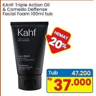 Promo Harga Kahf Face Wash Triple Action Oil And Comedo Defense 100 ml - Indomaret