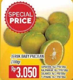 Promo Harga Jeruk Baby Pacitan per 100 gr - Hypermart