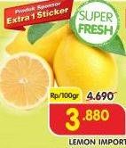 Promo Harga Lemon Import per 100 gr - Superindo