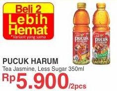 Promo Harga TEH PUCUK HARUM Minuman Teh Jasmine, Less Sugar 350 ml - Yogya