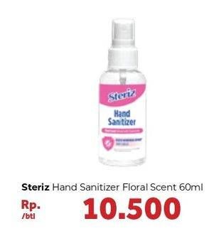 Promo Harga STERIZ Hand Sanitizer Floral Scent 60 ml - Carrefour