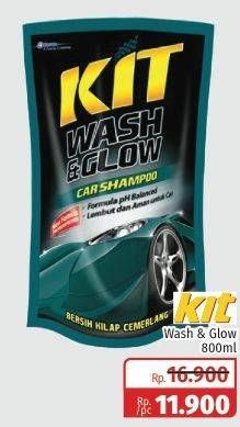 Promo Harga KIT Wash & Glow Car Shampoo 800 ml - Lotte Grosir
