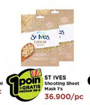 Promo Harga ST IVES Sheet Mask Soothing Oatmeal 230 ml - Watsons