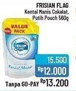 Promo Harga FRISIAN FLAG Susu Kental Manis Cokelat, Putih 560 gr - Alfamidi