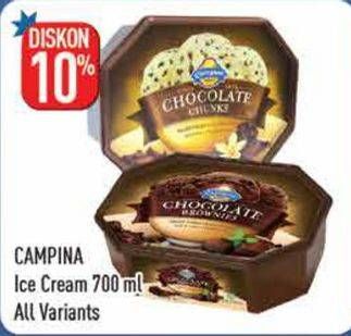 Promo Harga CAMPINA Ice Cream All Variants 700 ml - Hypermart