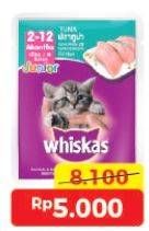 Promo Harga Whiskas Kitten Cat Food Junior Tuna, Tuna  - Alfamart