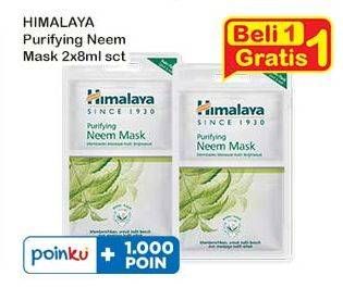 Promo Harga Himalaya Purifying Neem Mask Normal To Oily Skin  per 2 sachet 8 ml - Indomaret