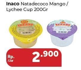 Promo Harga INACO Nata Dessert Mango, Lychee 200 gr - Carrefour