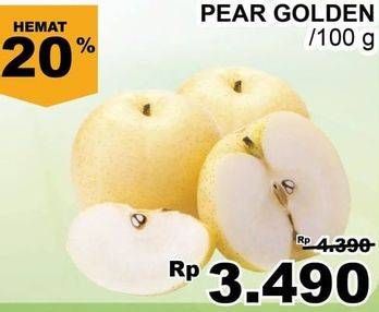 Promo Harga Pear Golden per 100 gr - Giant
