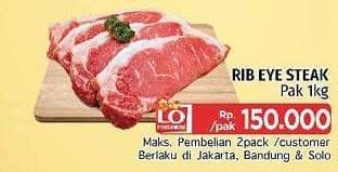 Promo Harga Rib Eye Steak  - LotteMart