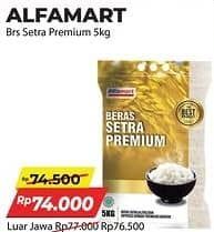 Promo Harga Alfamart Beras Setra Ramos Premium 5000 gr - Alfamart