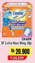 Promo Harga Charm Body Fit Extra Maxi Wing 28 pcs - Alfamart