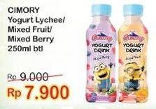 Promo Harga CIMORY Yogurt Drink Lychee, Mixed Fruit, Mixed Berry 250 ml - Indomaret