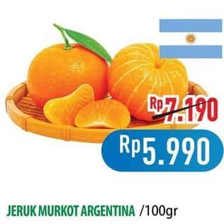 Promo Harga Jeruk Murcot Argentina per 100 gr - Hypermart